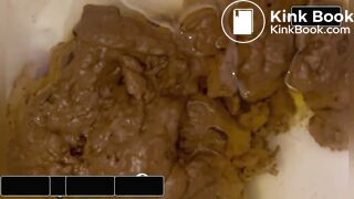 Ebony Woman Shitting in the Toilet