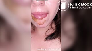 Comendo maça com merda