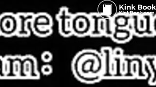 A beautiful girl's sexy tongue and saliva