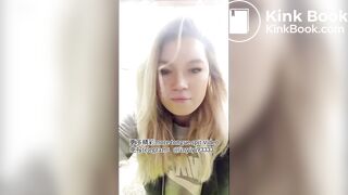 A beautiful girl's sexy tongue and saliva