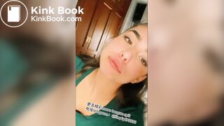 A beautiful girl's sexy tongue and saliva 2