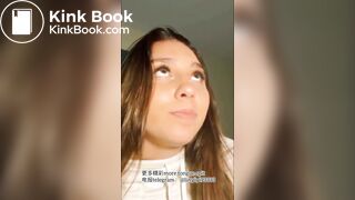 A beautiful girl's sexy tongue and saliva 5