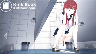 Japanese School Anime girl pooping - 明日香Asuka
