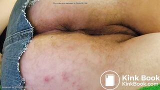 holding back a huge shit