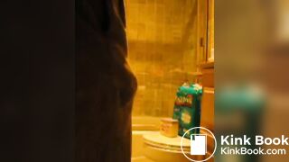Messy diaper in shower