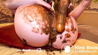 Pawg nasty scat anal smear 2