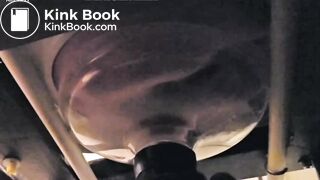 Wife feeds toilet her hard shit through a funnel