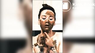 One of my favorite scat girl shitting and masturbating - video 2