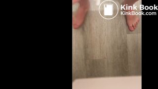 She take off her filled poopy diaper