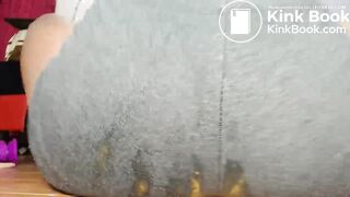 sexy latina poops gray panties[oc]