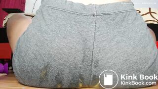 sexy latina poops gray panties[oc]