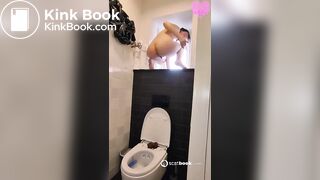One of my favorite scat girl shitting on toliet