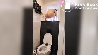 One of my favorite scat girl shitting on toliet