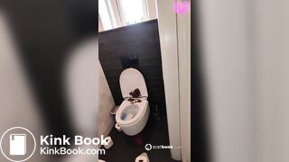One of my favorite scat girl shitting on toliet