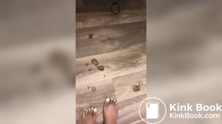 Ebony wet shitty ass spread