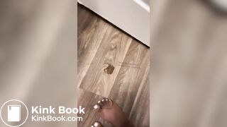 Ebony wet shitty ass spread