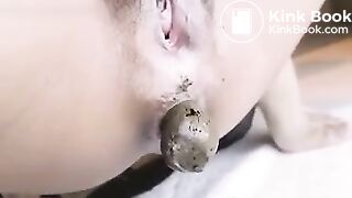 Sexy asian bate and poop