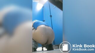 Chinese blue hair girl diarrhea