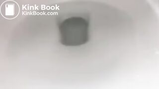 Girl takes a quick dump