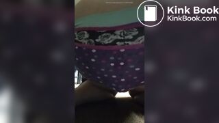 Look at this white chick load her panties