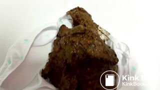 Big poop in white panties - video 2