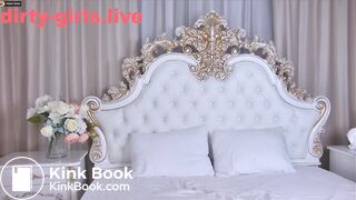 Beauty russian model playing with shit