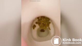 girl diarrhea in toilet - video 2