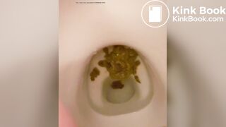 girl diarrhea in toilet - video 2