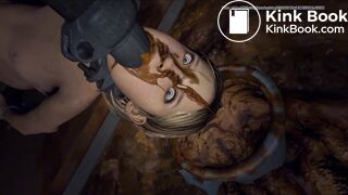 Pooping in the mansion's toilet