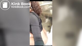 Sexy ebony girl pooping and farting on toilet - video 2