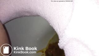 asian girl has diarrhea and moans