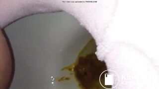 asian girl has diarrhea and moans