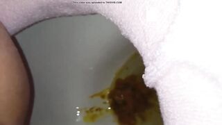 asian girl has diarrhea and moans