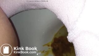 asian girl has diarrhea and moans