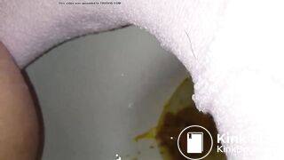 asian girl has diarrhea and moans