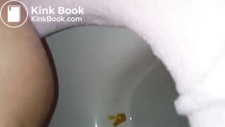 asian girl has diarrhea and moans