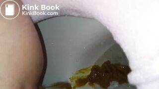 asian girl has diarrhea and moans