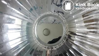 pov toilet mistress pooping into the jar