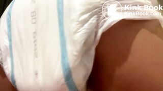 Huge shit and masturbation in diaper