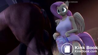 fluttershy horse diaper mess