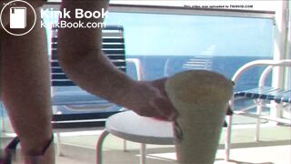 crazy girl shitting in the plate prt2