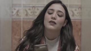 Hot girl has diarrhea in haunted restroom