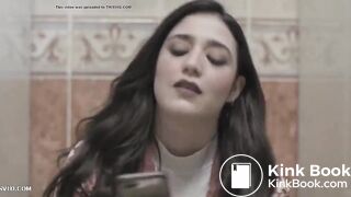 Hot girl has diarrhea in haunted restroom