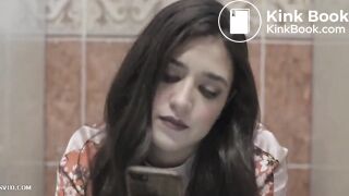 Hot girl has diarrhea in haunted restroom