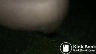 Hot girl shitting outside while her friend records