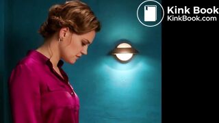 Sexy waitress desperate poop in job toilet