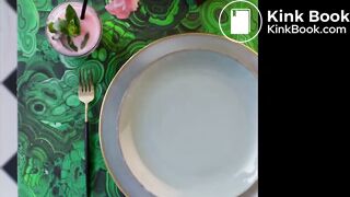 Sexy waitress desperate poop in job toilet