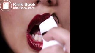 Sexy waitress desperate poop in job toilet