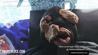 Gorgeous Ebony MESSY ANAL & SHIT FACE RIDING Slave