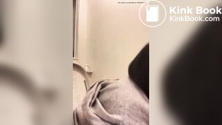 girl pooping at home toilet